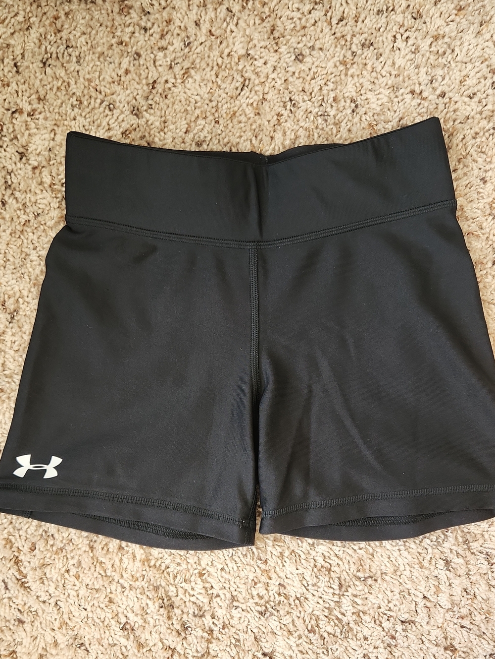 Under Armour Black Women's High-Rise Bike Shorts